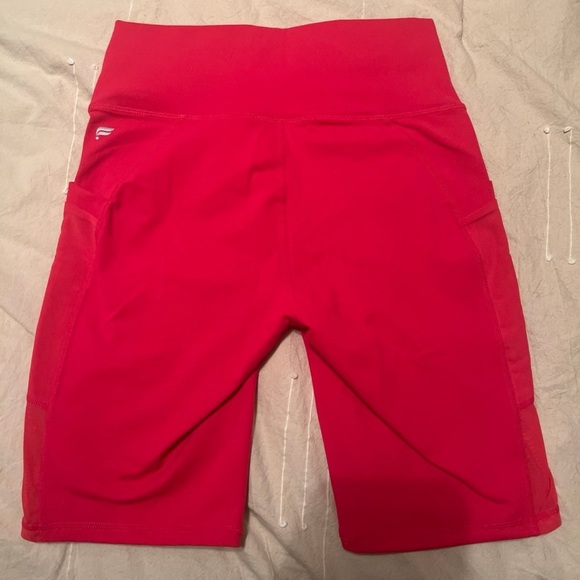 Fabletics Pink Powerhold Bra and Short Set - Picture 6 of 9